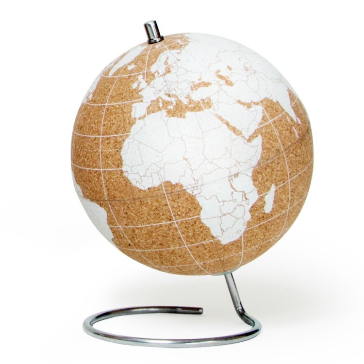 Глобус cork globe, белый, D14 см (66251)