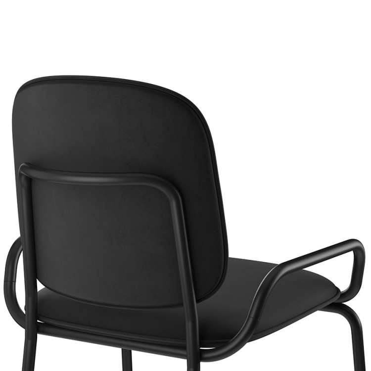 Стул барный ror, 2 frame, велюр, черный/черный (75298) Стул барный ror, 2 frame, велюр, черный/черный (75298)