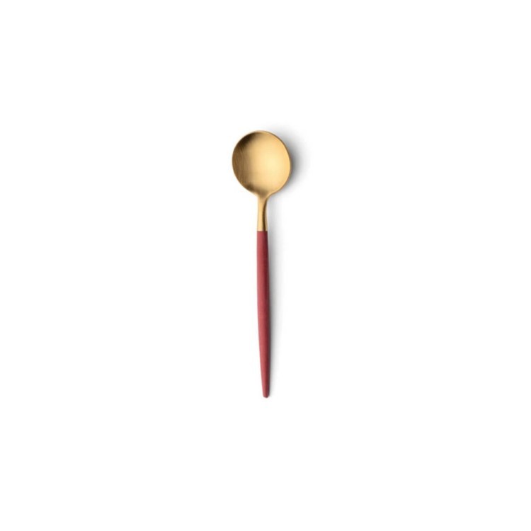 Ложка чайная GO.11RGB, нержавеющая сталь 18/10, композитный материал, red, gold, CUTIPOL