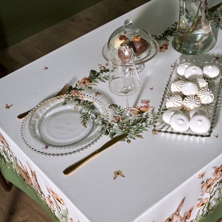 Скатерть"sense" 140х180см,зеленый ,100%хлопок, твил с пропиткой Lefard (850-753-2)