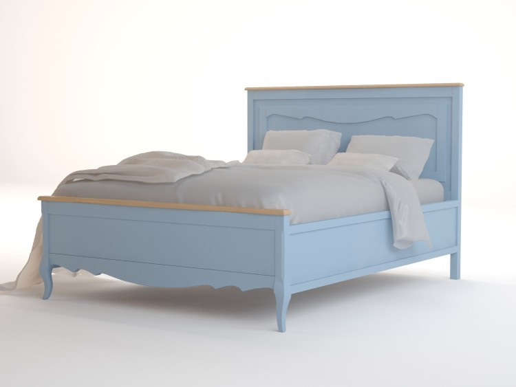 Дизайнерская кровать Leontina Blue 160x200 арт ST9341/16B ST9341/16B-ET
