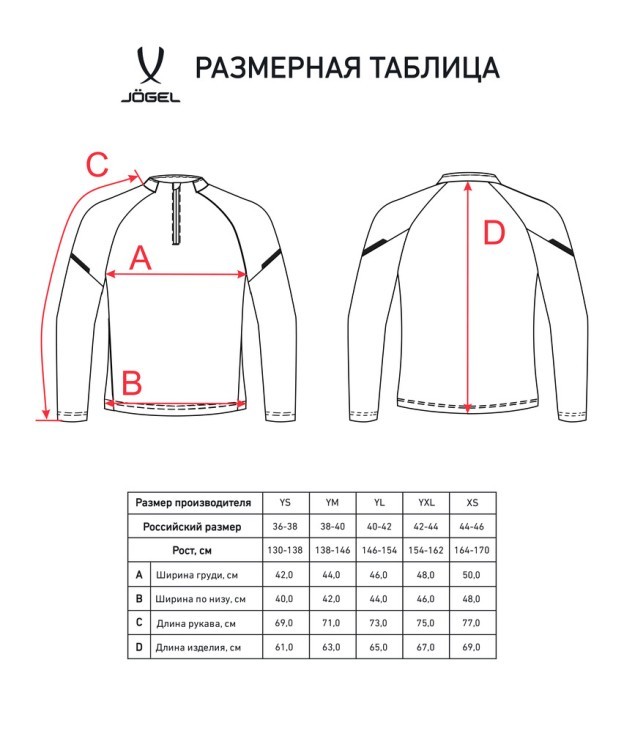Джемпер тренировочный JOGEL CAMP 2 Training Top, синий, детский (2126597)