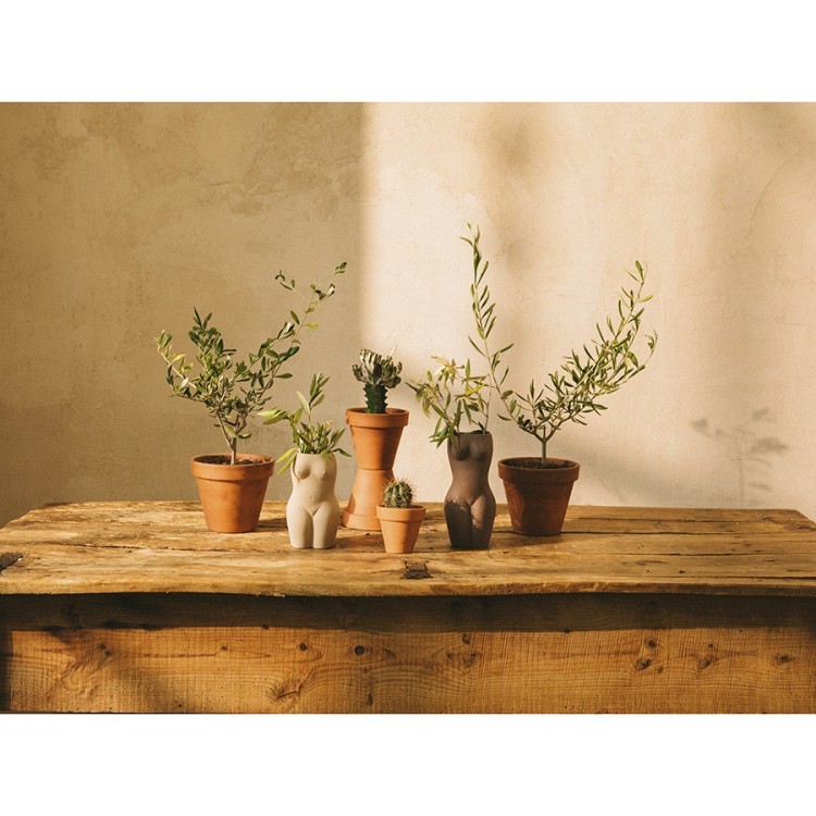 Ваза для цветов body, white, 18,8 см (75715)