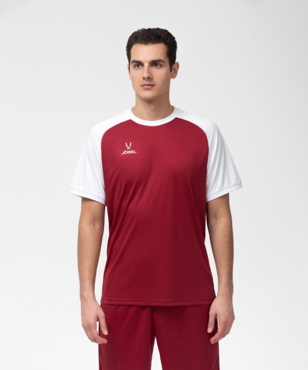 Футболка игровая JÖGEL CAMP Reglan Jersey, гранатовый/белый (701800) Футболка игровая JÖGEL CAMP Reglan Jersey, гранатовый/белый (701800)