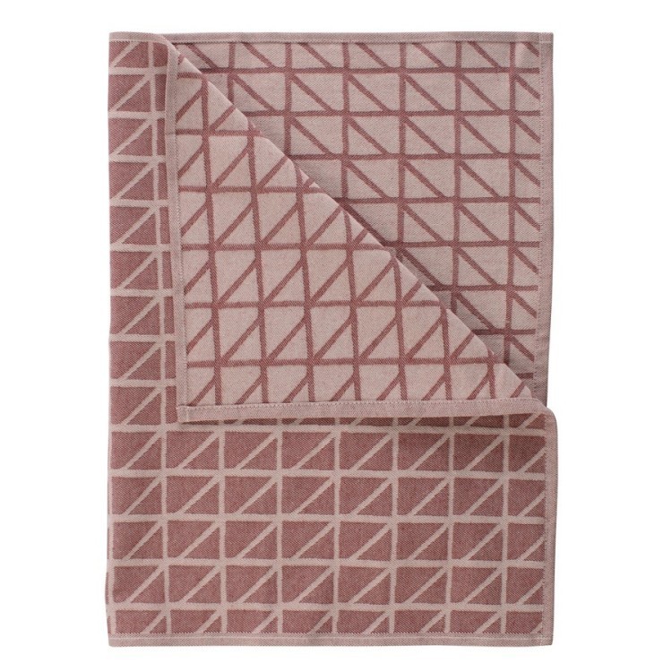 Полотенце кухонное с принтом twist бордового цвета cuts&pieces, 45х70 см (63189)
