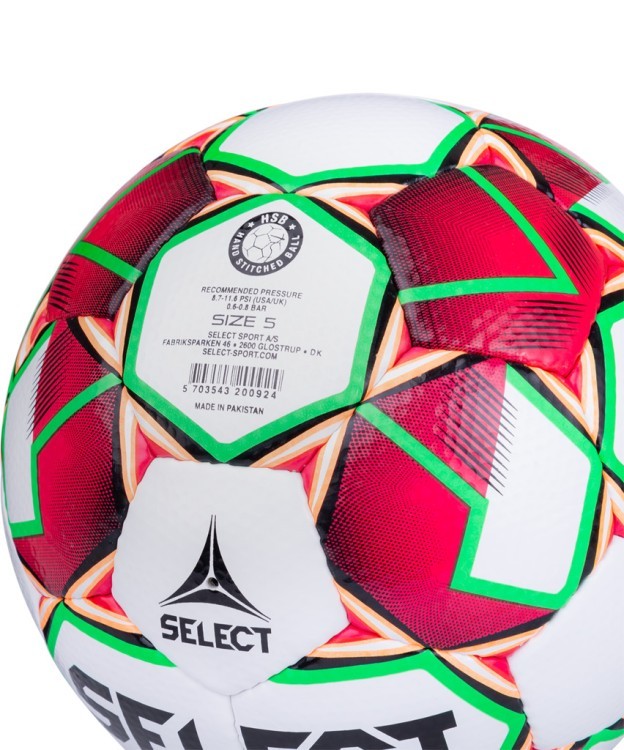 Мяч футбольный Talento 811008, №5, белый/красный/зеленый (714788)