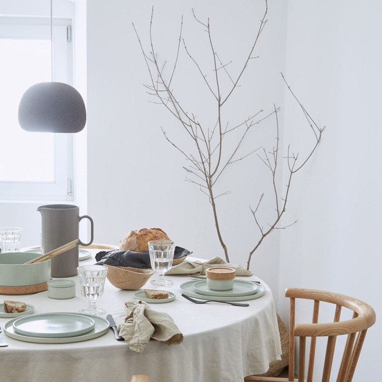 Тарелка RNP254-GRN(RNP254-VC4127), 24,9 см, керамика, BAY LEAF, Costa Nova