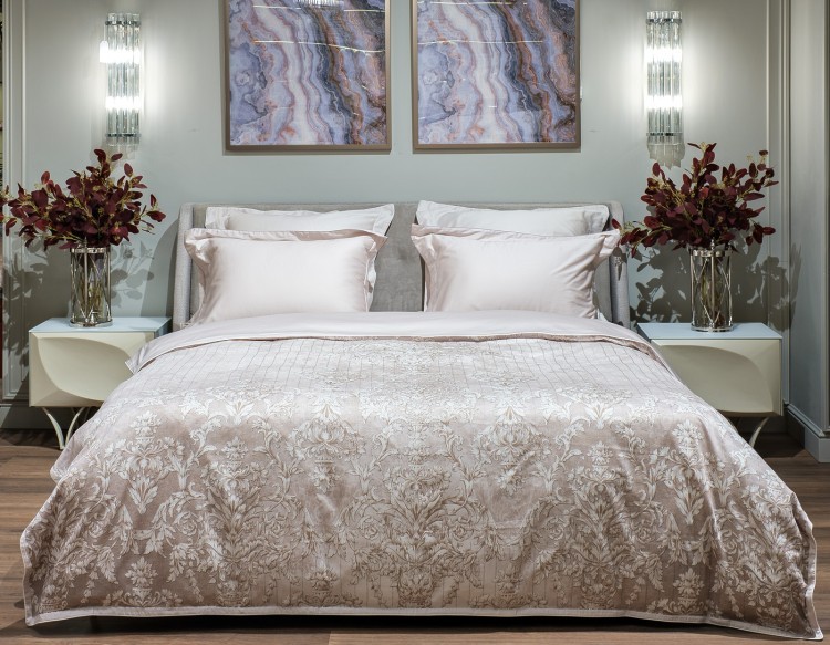 Кровать Michelle без под.мех. серый Norton SER+Mocka43 183*230*99см (TT-00014698)