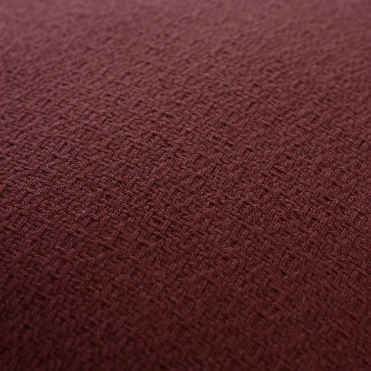 Подушка декоративная из хлопка фактурного плетения бордового цвета из коллекции essential, 45х45 см (66021)