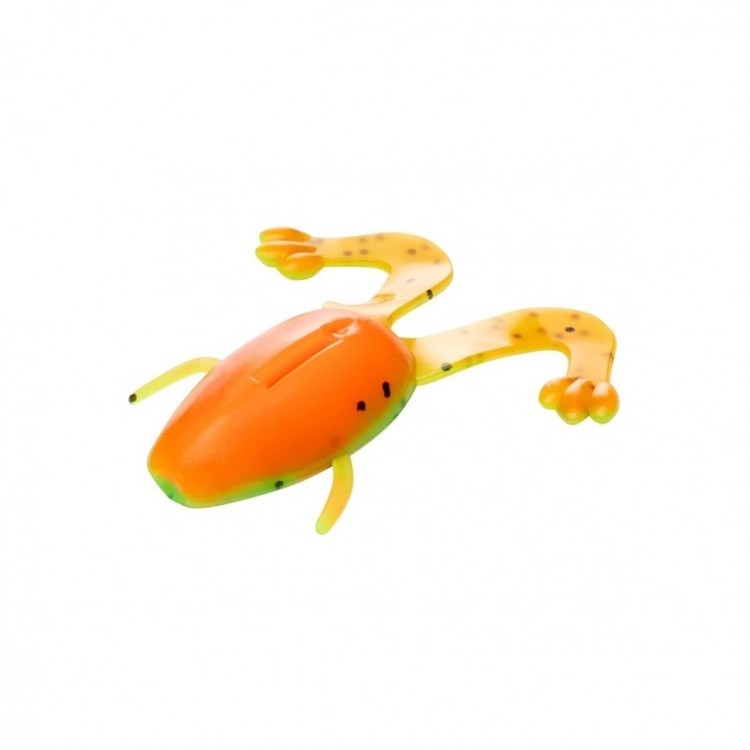 Лягушка Helios Crazy Frog 2,36"/6,0 см, цвет Pepper Green & Orange 10 шт HS-22-018 (77945)