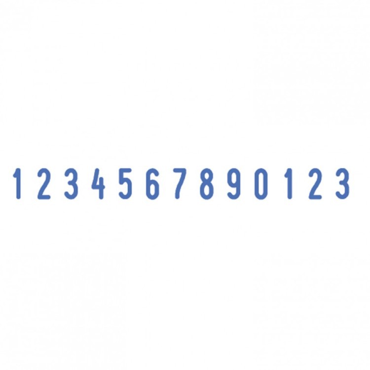 Нумератор 13-разрядный оттиск 42х3,8 мм синий TRODAT 48313 корпус черный 53198 235582 (1) (92948)