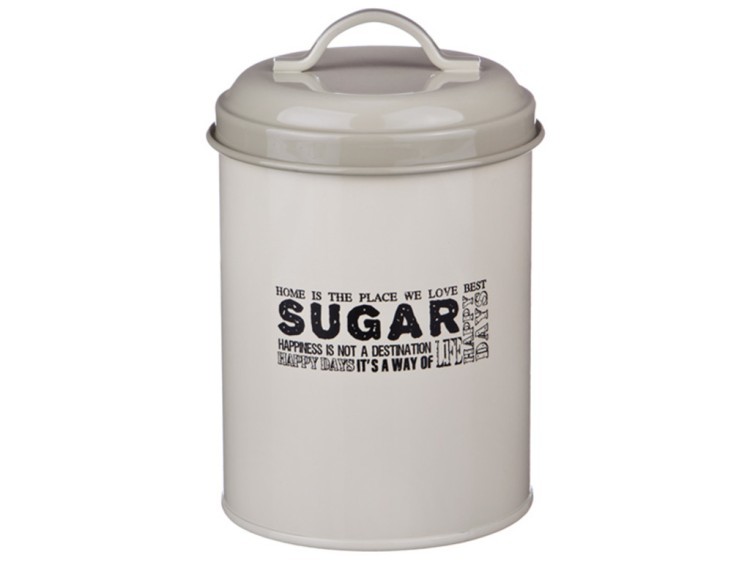 Емкость для сыпучих продуктов "boston" agness "сахар" диаметр=11 см высота=15 см Agness (790-101)