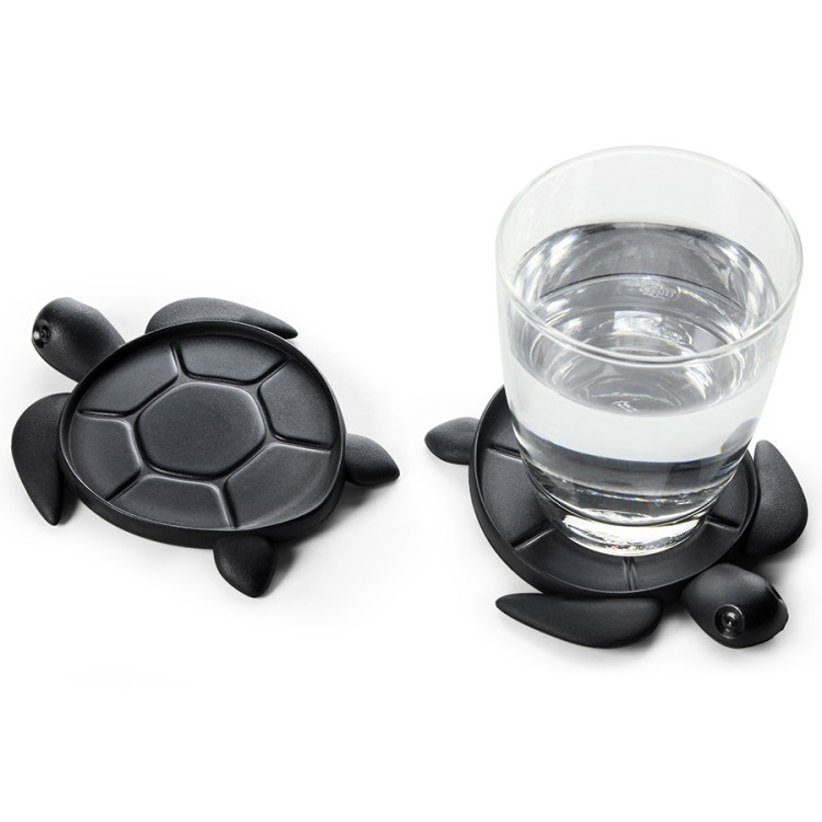 Подставка под стаканы save turtle, черная (70504)