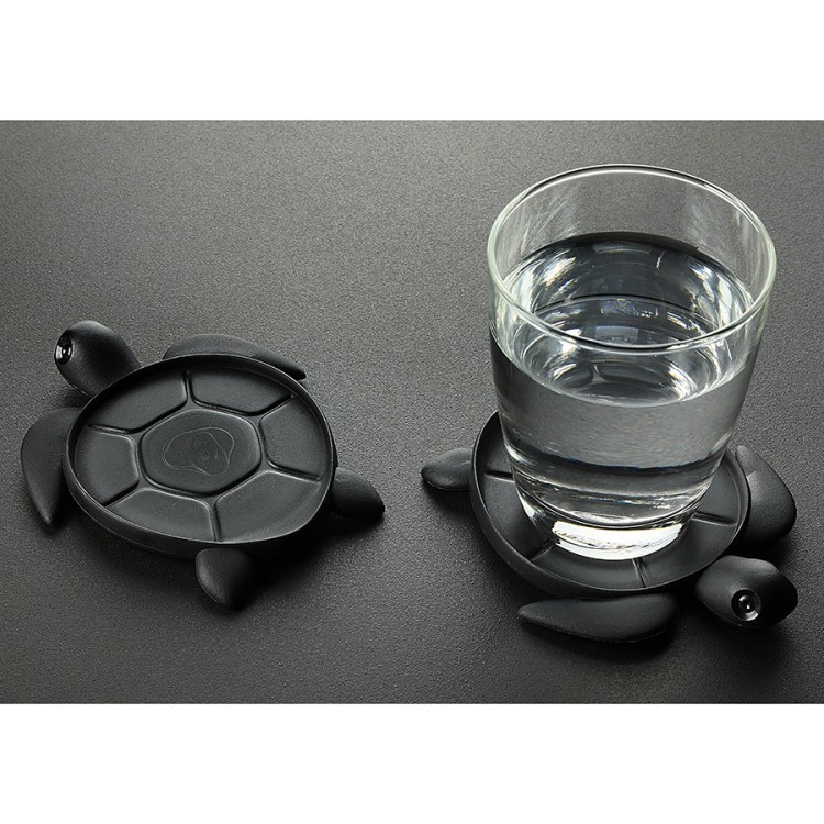 Подставка под стаканы save turtle, черная (70504)