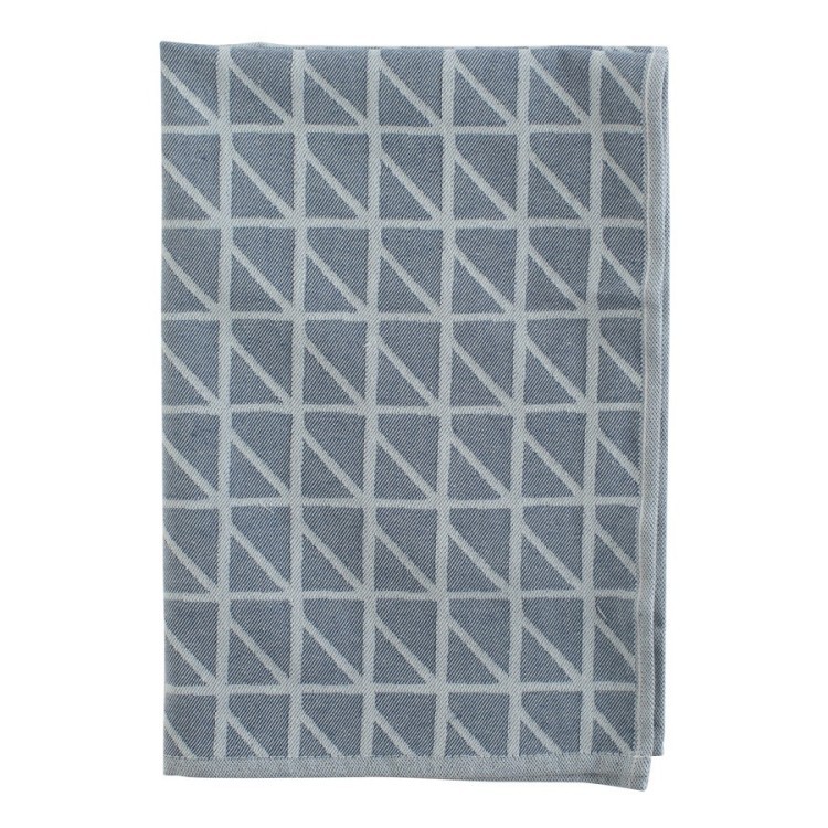 Полотенце кухонное с принтом twist темно-синего цвета cuts&pieces, 45х70 см (63190)