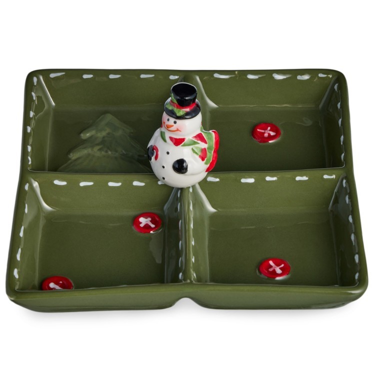 Менажница 4 секции коллекция "christmas gift" 19*19*9,5 см Lefard (230-535)