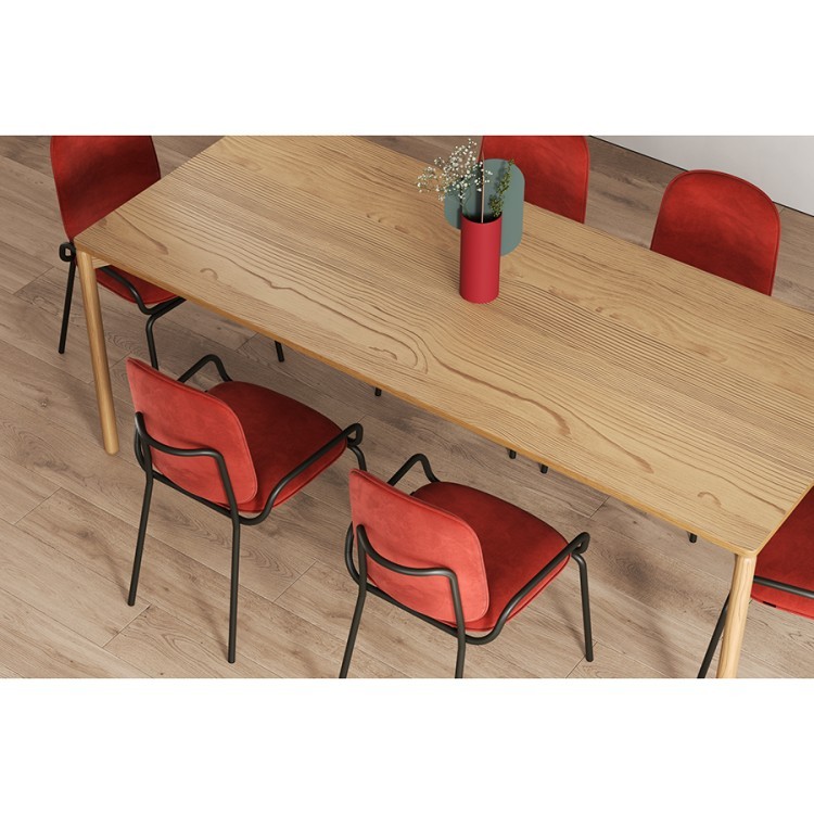 Стул ror, double frame, велюр, черный/темно-красный (74433) Стул ror, double frame, велюр, черный/темно-красный (74433)