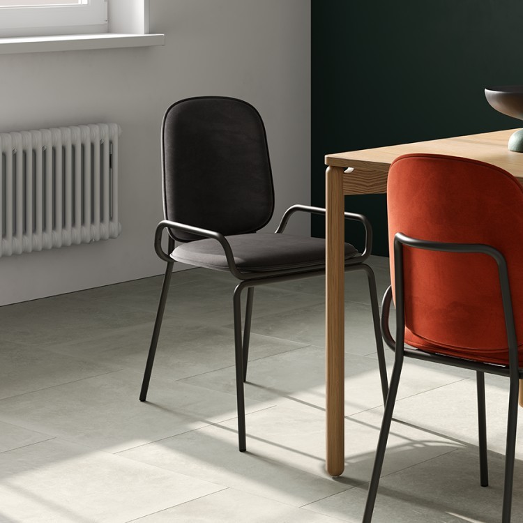 Стул ror, double frame, велюр, черный/темно-красный (74433) Стул ror, double frame, велюр, черный/темно-красный (74433)