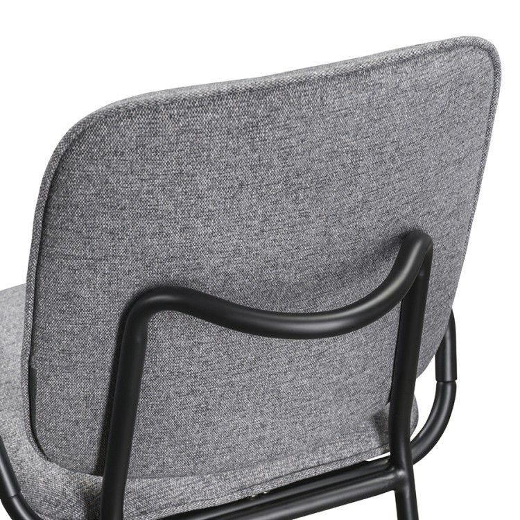 Набор из 2 стульев ror, double frame, рогожка, черный /серый (76882)