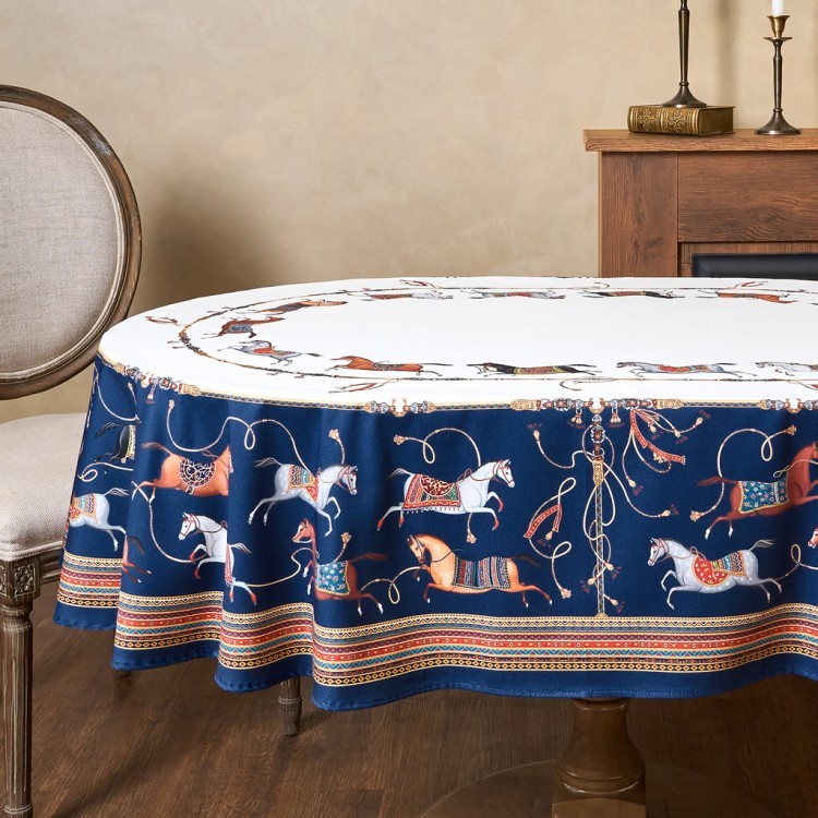 Скатерть овальная "passage"160х220см ,белый, 100% хлопок,твил, пропитка Lefard (850-759-41)