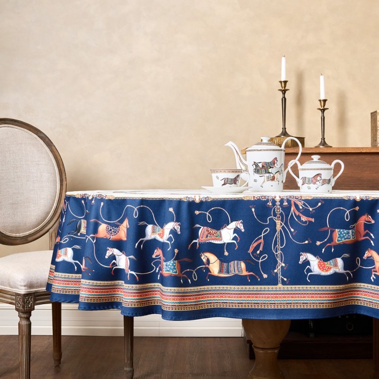 Скатерть овальная "passage"160х220см ,белый, 100% хлопок,твил, пропитка Lefard (850-759-41)