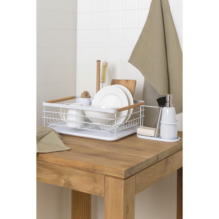 Набор из двух кухонных вафельных полотенец  бежевого цвета из коллекции essential, 50х70 см (73524)