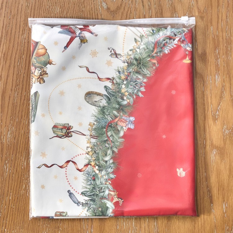 Скатерть круглая  "щелкунчик" ,150см , красный ,100% хлопок , твил Lefard (850-762-24)