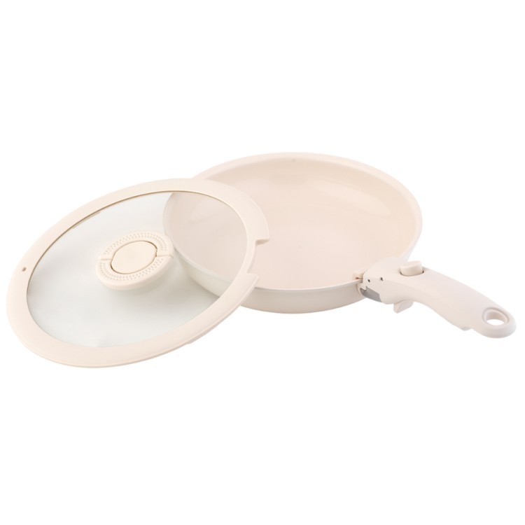 Сковорода с крышкой и съемной ручкой smart ceramic, D24 см (80495)