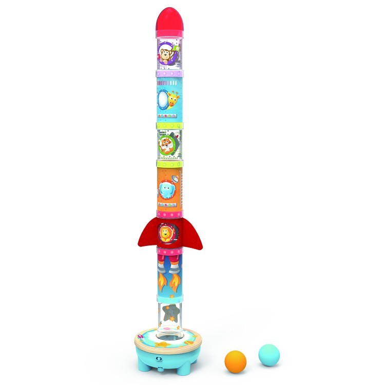 Интерактивная развивалка для детей "Ракета", движение, счет, цвета (E0387_HP)