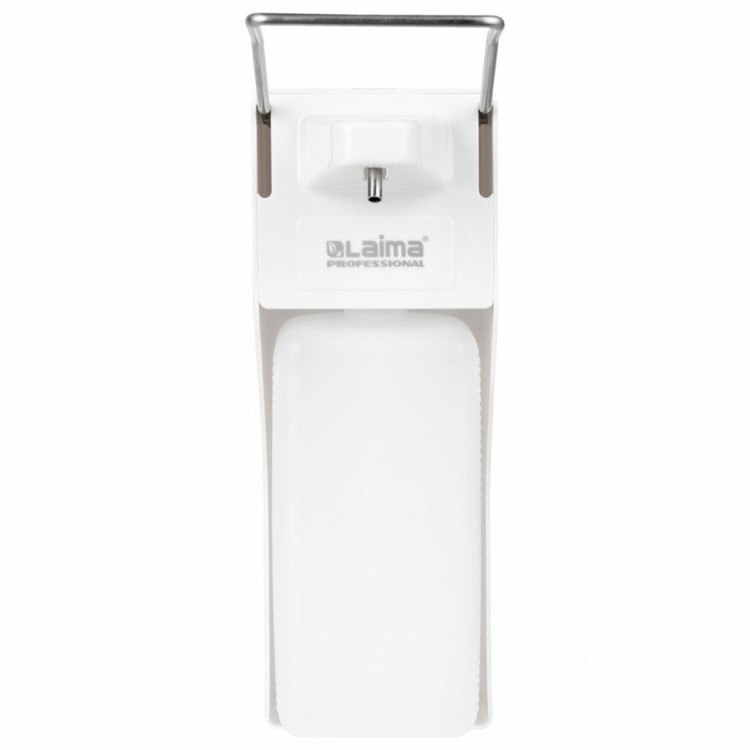 Дозатор локтевой для жидкого мыла и геля-антисептика с еврофлак. 1 л Laima ABS-пластик 607325 (1) (90231)