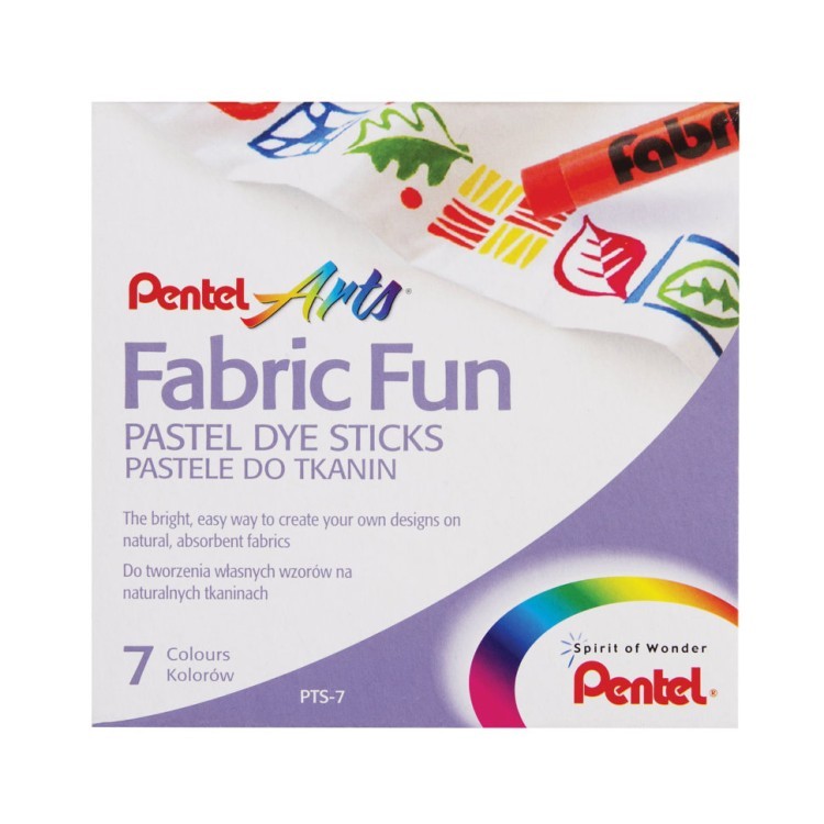 Пастель для ткани Pentel Fabric Fun 7 цветов PTS-7 (69515)