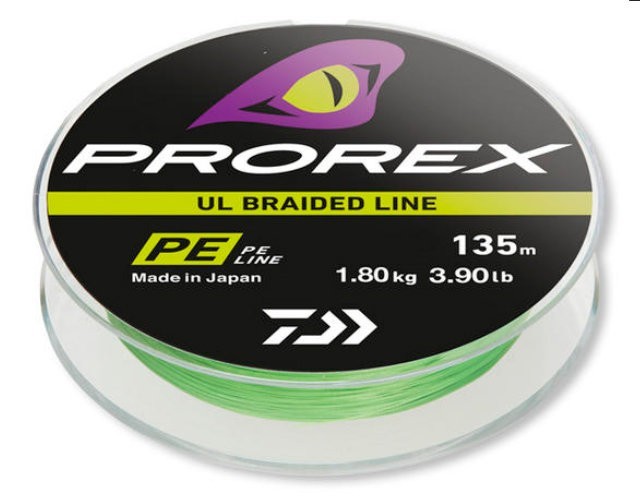 Леска плетеная Daiwa PX UL Braid PE 135м 0,104мм (2,8кг) зеленая (62381)