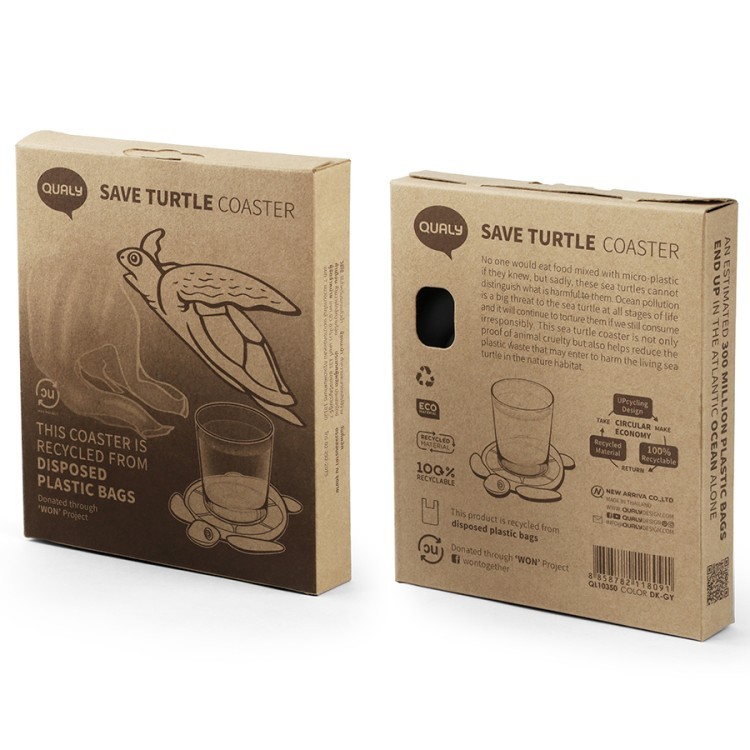 Подставка под стаканы save turtle, темно-серая (70506) Подставка под стаканы save turtle, темно-серая (70506)