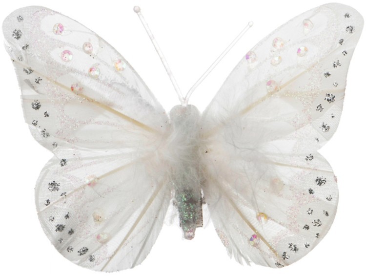 Комплект из 12-ти декоративных изделий на клипсе "бабочки" 10 см. Lefard (241-1905)