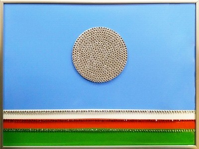 Картина Флаг Якутии с кристаллами Swarovski (2340)