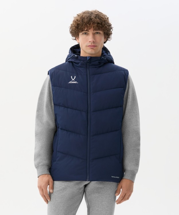 Жилет утепленный c капюшоном JOGEL ESSENTIAL PerFormPROOF Padded Hooded Vest, темно-синий (2126144)
