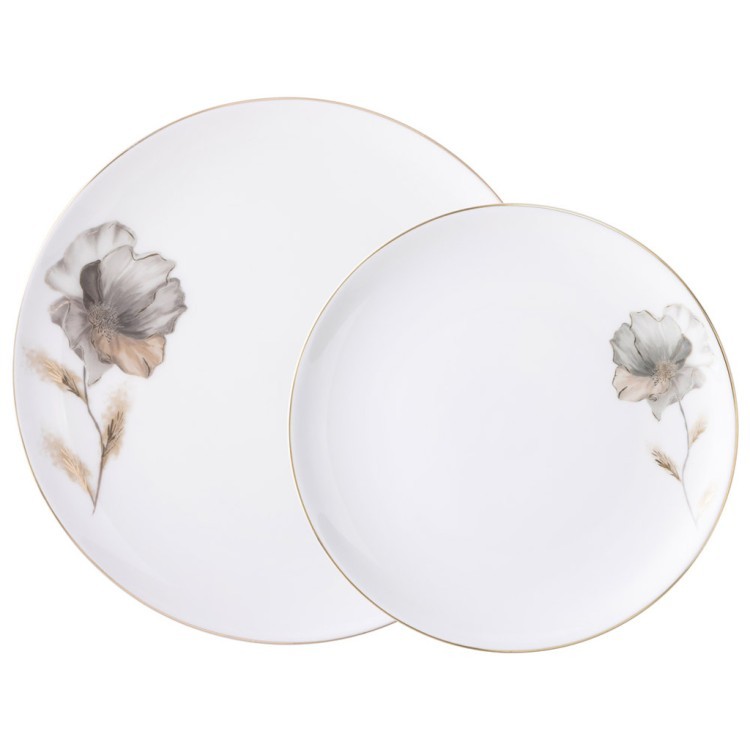 Набор посуды lefard "inspiration" золотой цветок на 4 пер. 12 пр. Lefard (422-147)