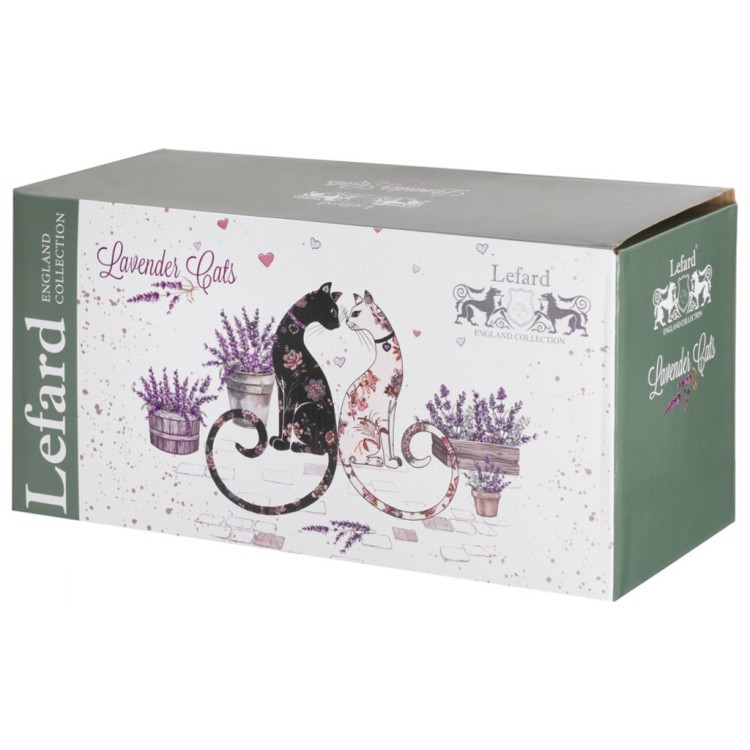 Чайный набор lefard "лавандовые коты" на 6 пер. 12 пр.  275 мл Lefard (425-173)