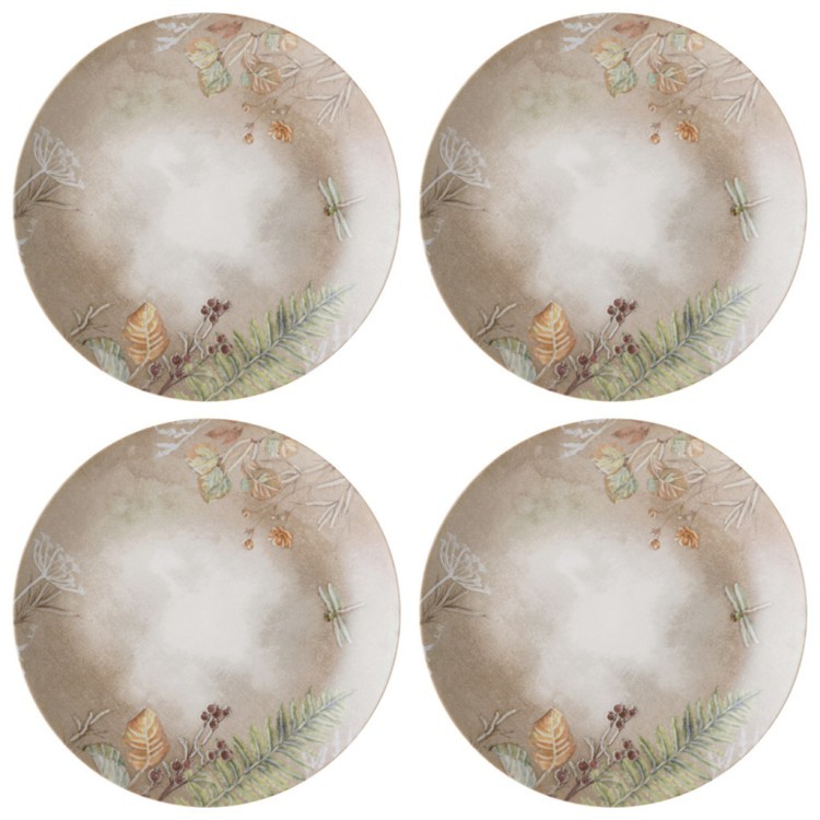 Набор посуды обеденный bronco grassland на 4 пер. 12 пр.: 25,5 см, 20,5 см, 18 см Bronco (579-504)