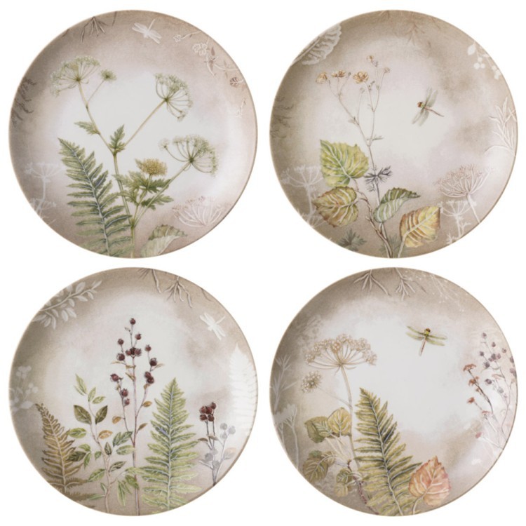 Набор посуды обеденный bronco grassland на 4 пер. 12 пр.: 25,5 см, 20,5 см, 18 см Bronco (579-504)