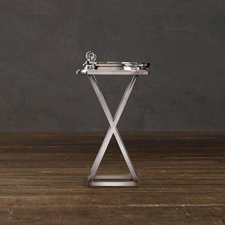 Стол Индуранс 106603(SMFL06603), 58, металл, стекло, chrom/clear, RESTORATION HARDWARE Стол Индуранс 106603(SMFL06603), 58, металл, стекло, chrom/clear, RESTORATION HARDWARE