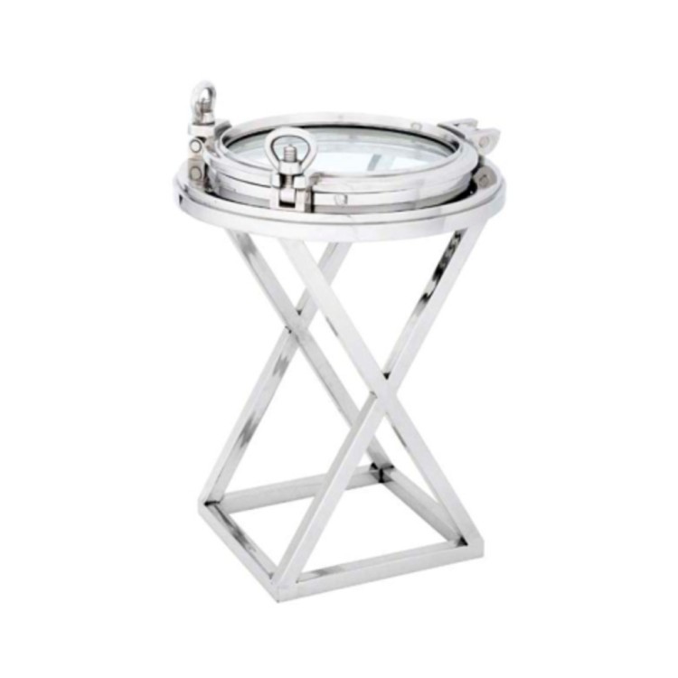 Стол Индуранс 106603(SMFL06603), 58, металл, стекло, chrom/clear, RESTORATION HARDWARE Стол Индуранс 106603(SMFL06603), 58, металл, стекло, chrom/clear, RESTORATION HARDWARE