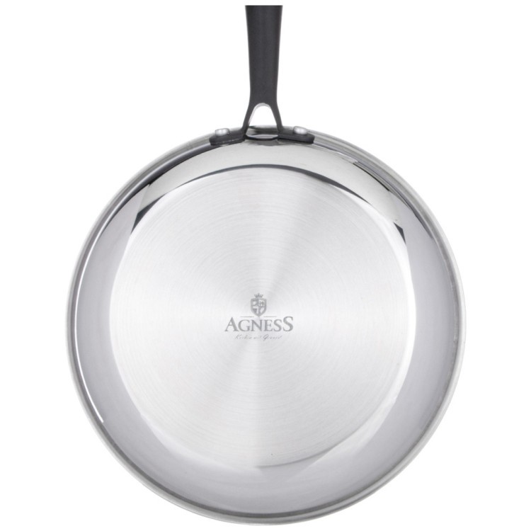 Сковорода c антипригарным покрытием "iron chef" agness 22*4.4cm технология 3-ply, нерж.сталь 18/10 Agness (947-101) Сковорода c антипригарным покрытием "iron chef" agness 22*4.4cm технология 3-ply, нерж.сталь 18/10 Agness (947-101)