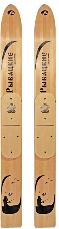 Лыжи Маяк Рыбацкие деревянные 125*11 см (54996)