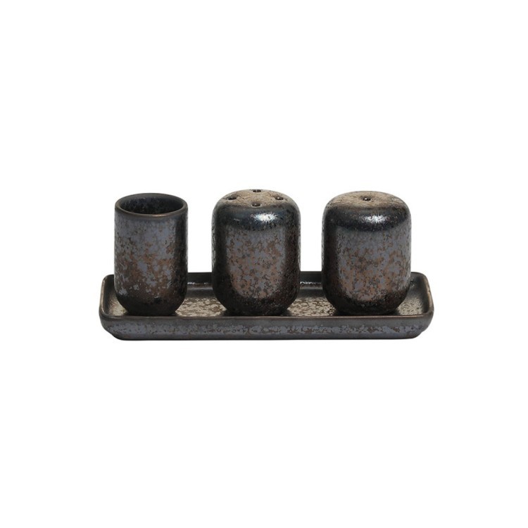Набор для сервировки L9517-SET4-M2, каменная керамика, Brown, ROOMERS TABLEWARE
