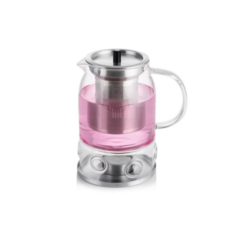 Чайник S'71СНЯТО, Боросиликатное стекло, металл, clear/chrom, SAMADOYO