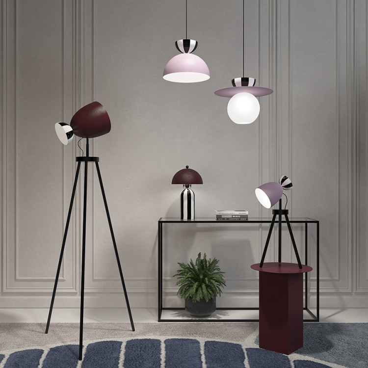 Светильник подвесной anniken, D36х28 см, лиловый (76524)