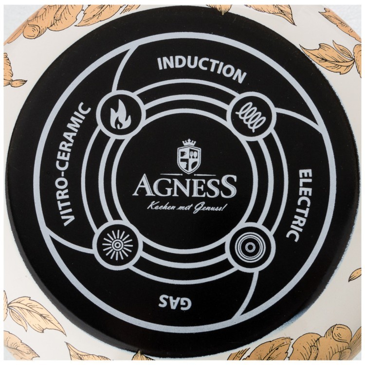 Чайник эмалированный agness, серия royal garden 3,0л подходит для индукцион.плит Agness (950-089)