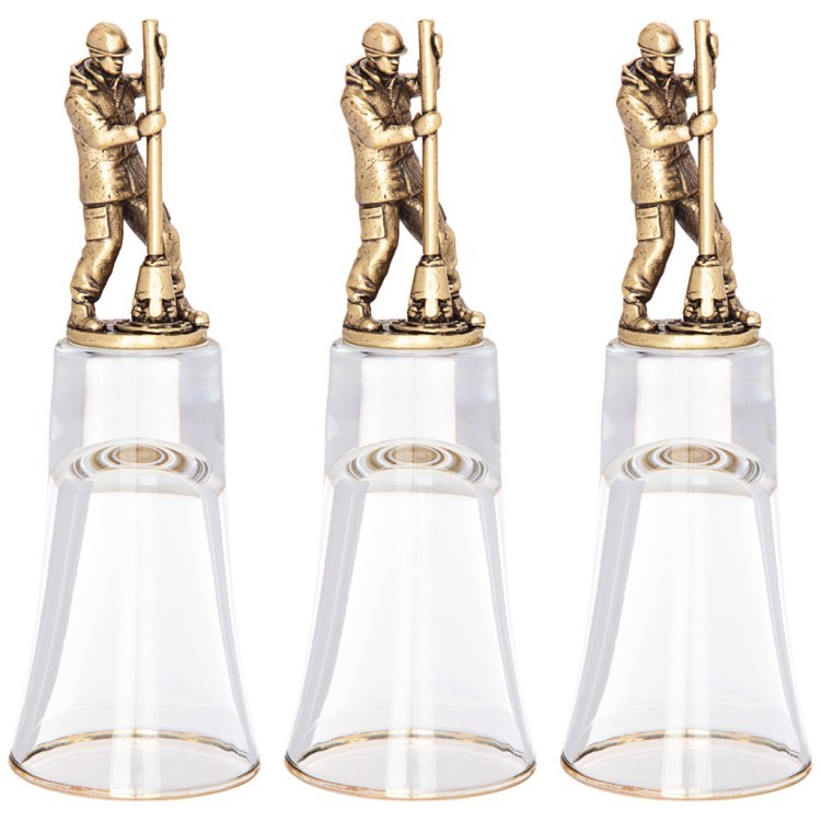 Набор штрафных стопок из 3-х шт  "нефтяник" 60 мл Lefard (385-364)