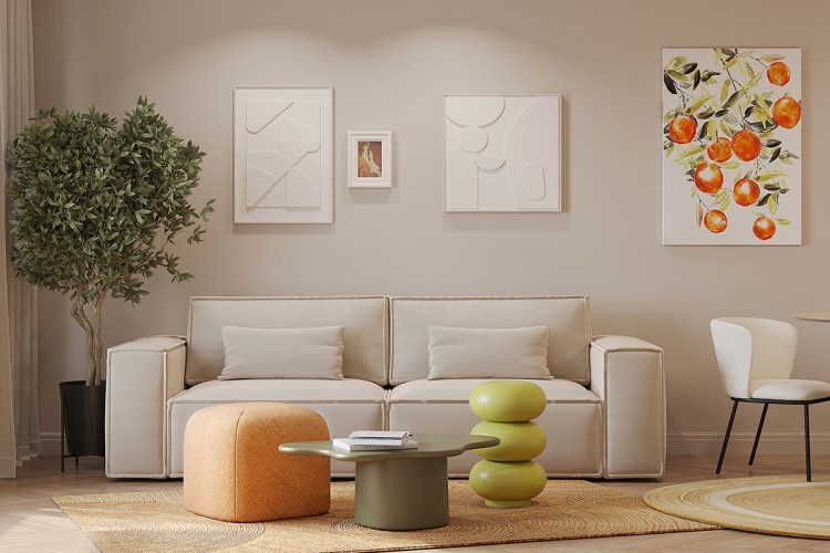 Панно декоративное с эффектом 3d minimalism bubble, 60х60 см (78835)